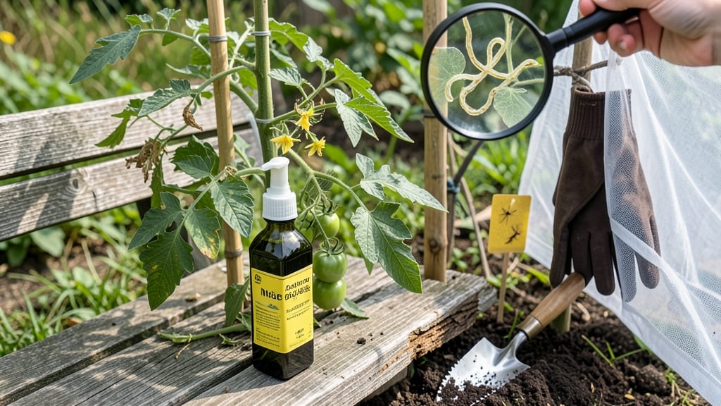 Tomato Leaf Miner Treatment: Organic Rescue for Wrinkled Leaves