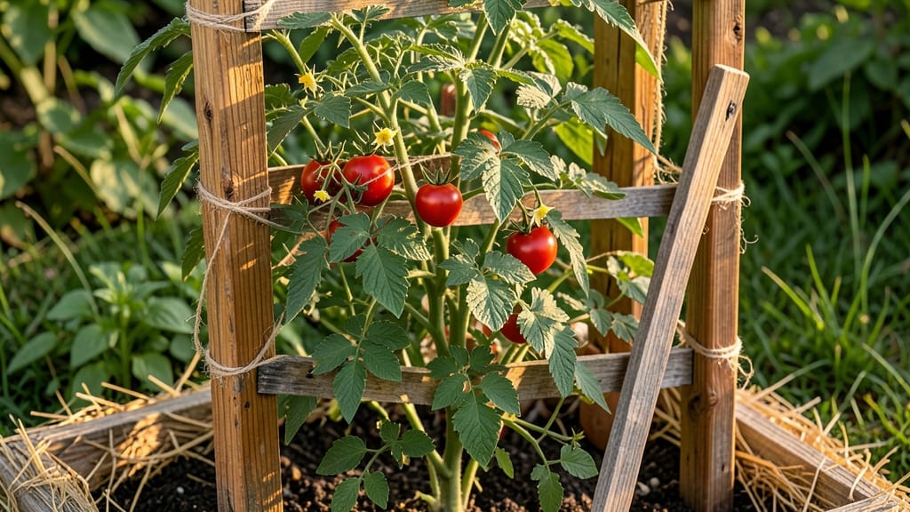 DIY Wood Tomato Trellis: Sturdy Support for Towering Vines in Minutes