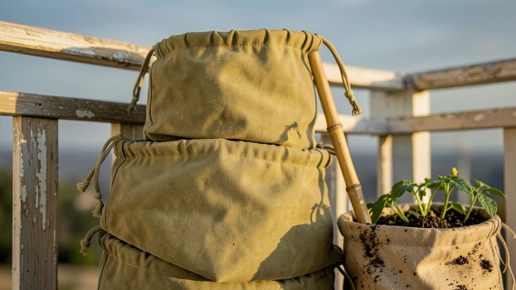Stackable Fabric Grow Bags for Tomatoes