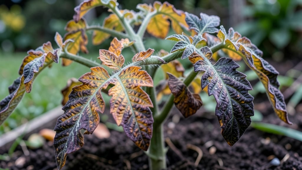 Curled Tomato Plant Leaves