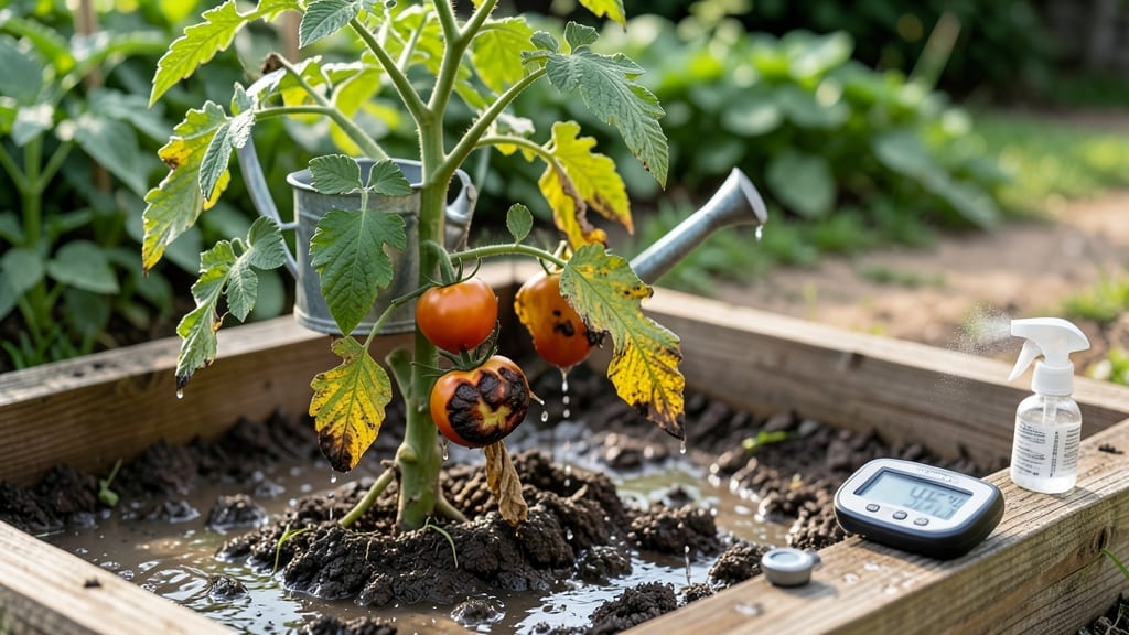 Tomato Plant Overwatering Signs: Yellowing Leaves and Mushy Roots Revealed