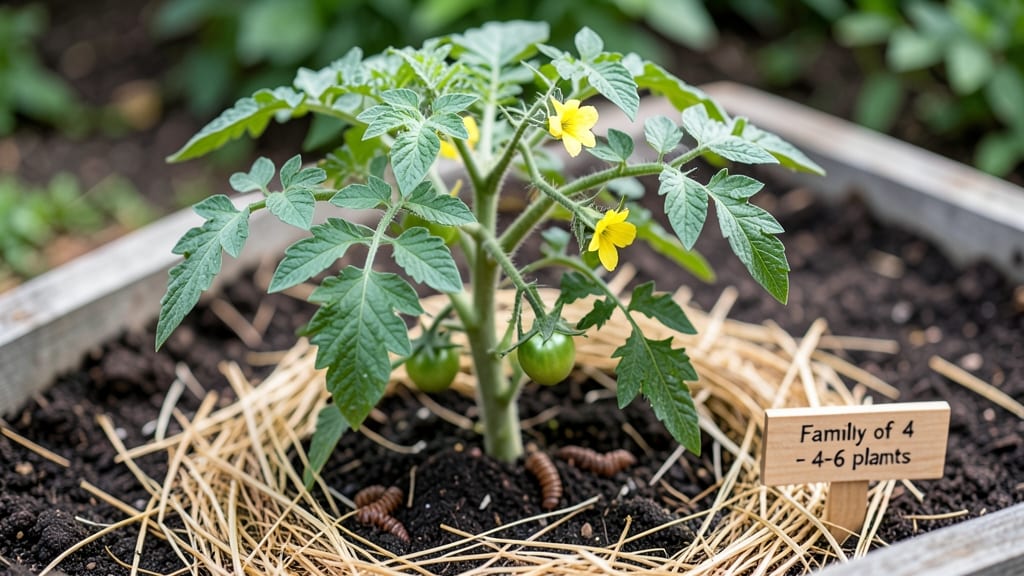 How Many Tomato Plants for a Family of 4: Space-Saving Variety Pairings for Small Gardens