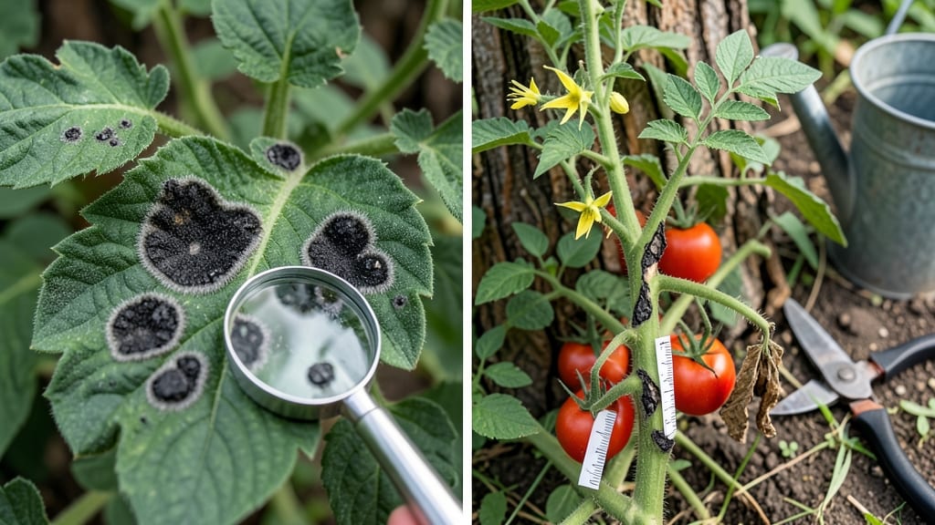 Black Spots On Tomato Leaves And Stems: Fungal Blight Cure in 3 Simple Steps