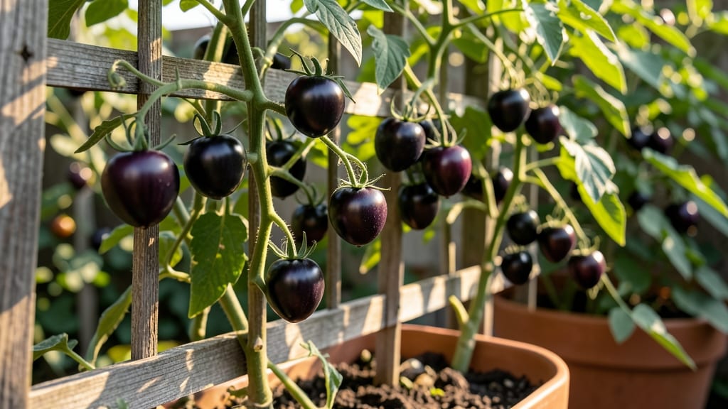 Grape Tomatoes: Black Krim Variety