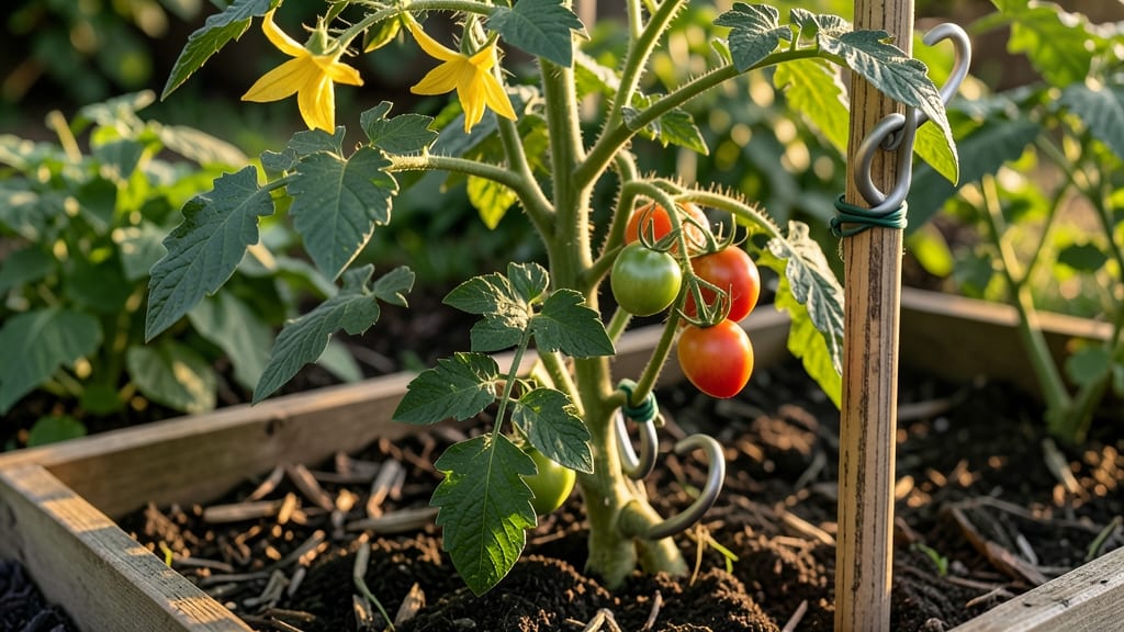 Tomato Roller Hooks: Heavy-Duty Stakes for Towering Vines Without Crowding