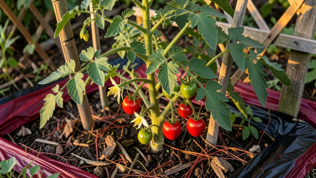 Red Mulch Tomato Plants: When to Apply and Best Organic Blends