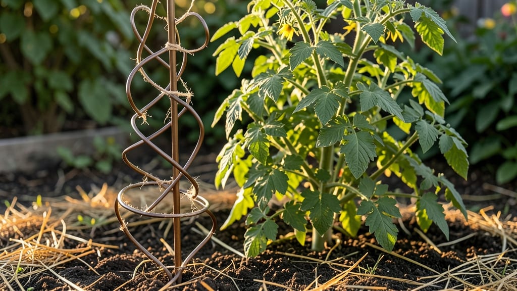 Curly Tomato Stakes: Trellis Support Secrets for Towering Vines