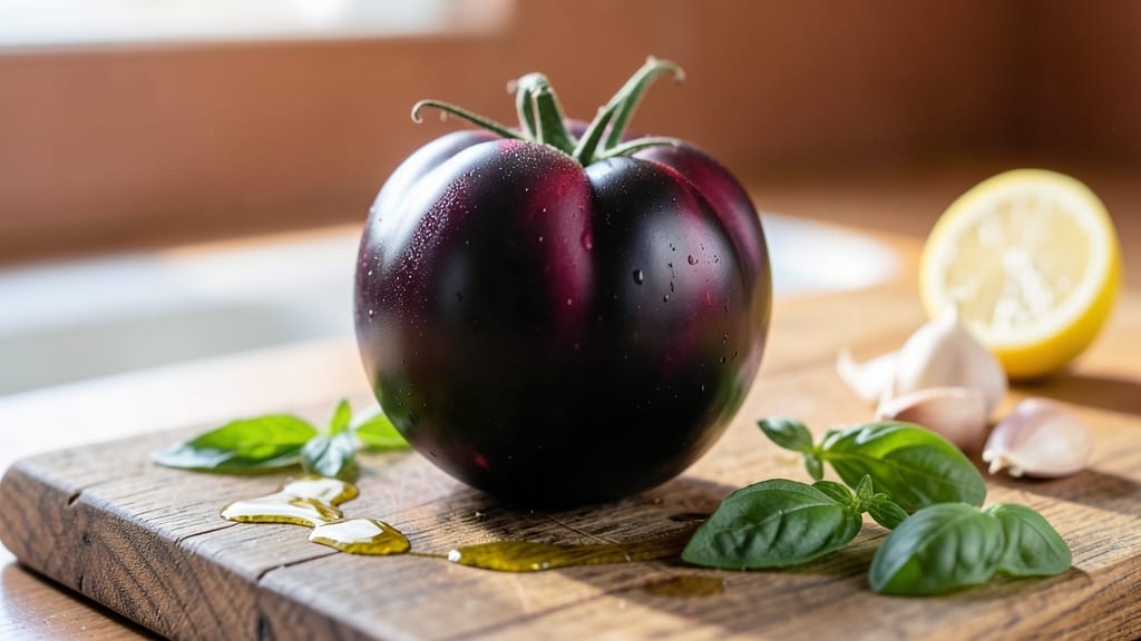 Black Krim Tomato: Tart and Smoky Flavor