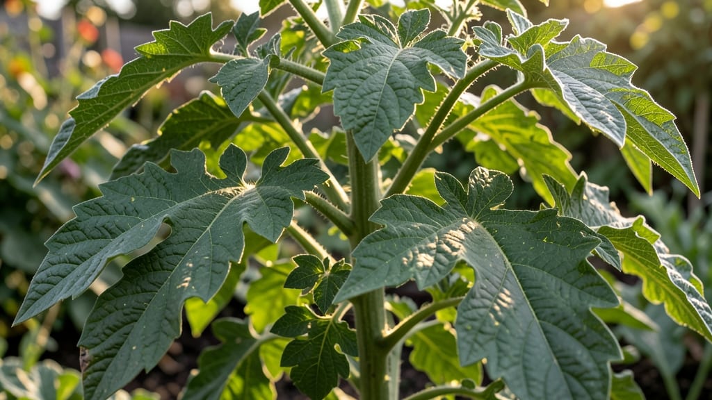 Large Lobed or Potato-Leaf Tomato Leaves