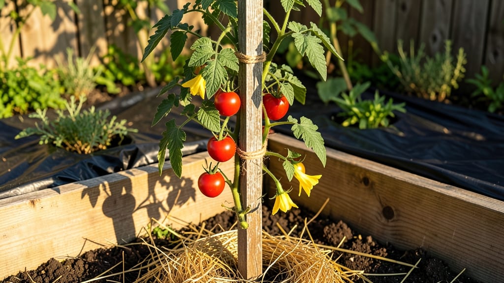 8-Foot Tomato Stakes: Sturdy Supports for Towering Vines and Bountiful Harvests