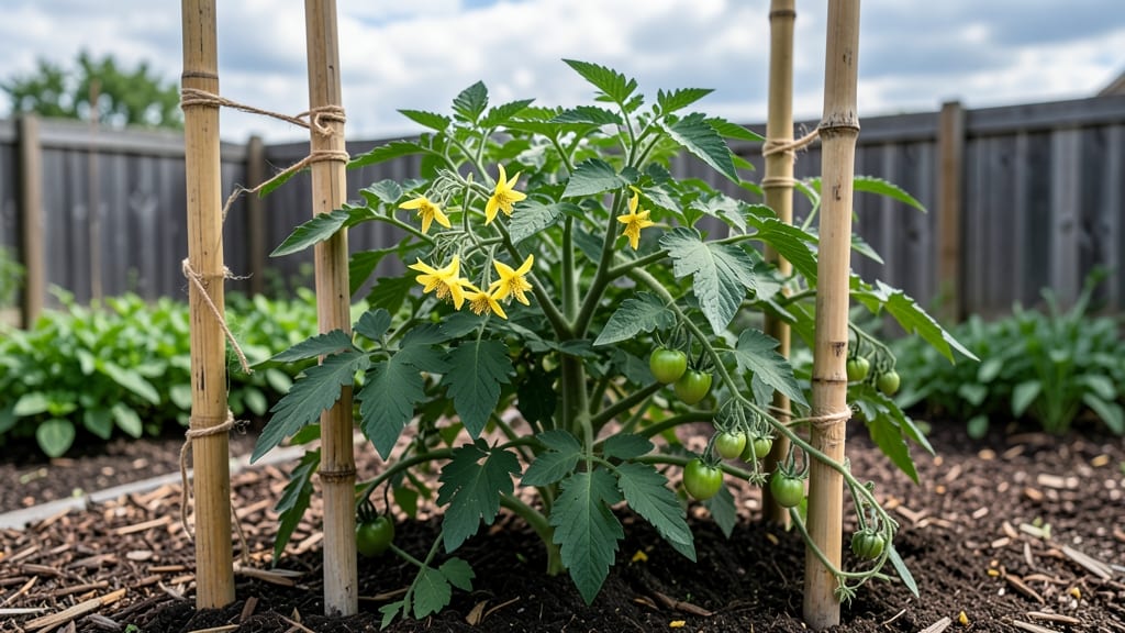 Tomato Plant Poles: Sturdy Supports for Towering Harvests Without Crowding