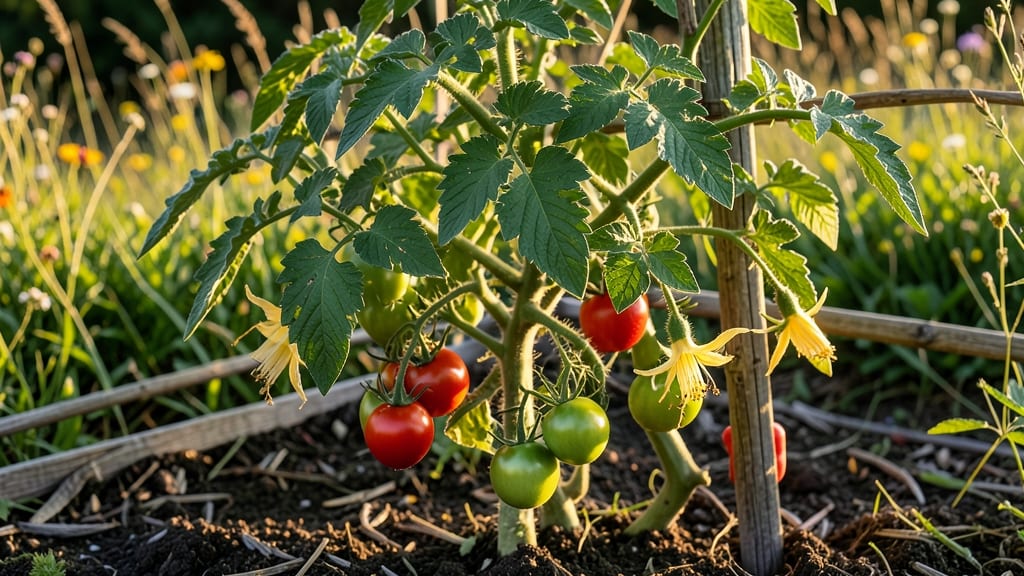 Backyard Tomato Garden: Vertical Space-Saving Layout for Big Harvests