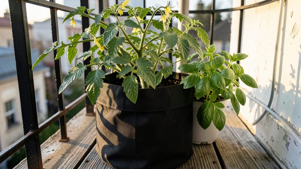 Container Tomato Spacing for Balconies