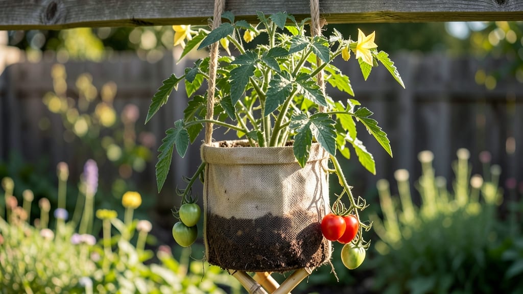 Hanging Upside Down Tomato Planter: Space-Saving Harvest for Balconies and Small Gardens