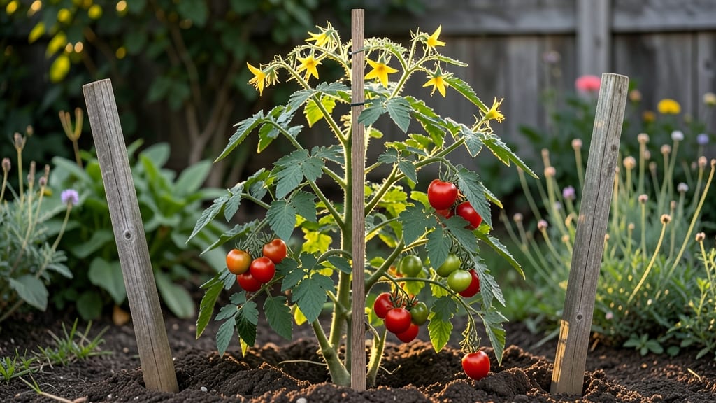 Tomato Vine Stakes: Heavy-Duty Support for 8-Foot Stalks Without Crowding