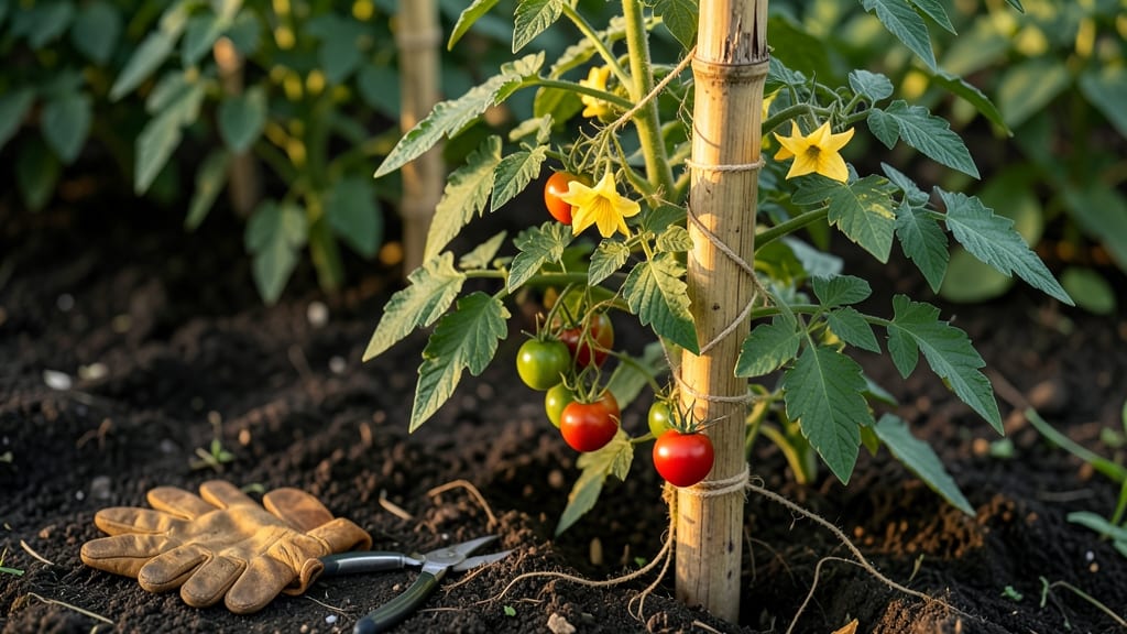 How to Tie Up Tomato Plants With String: Sturdy Support for Heavy Harvests Without Snapping