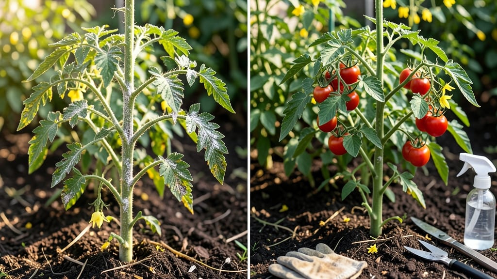 White Patches on Tomato Stems: Fungal Spot Diagnosis and Cure