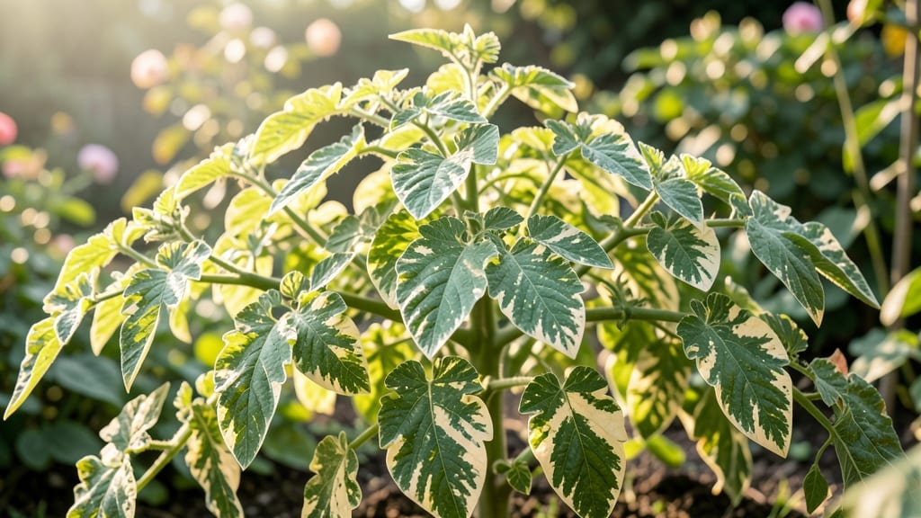 Variegated Tomato Leaves