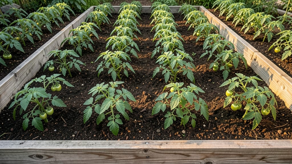 Classic Grid Spacing for Determinate Tomatoes