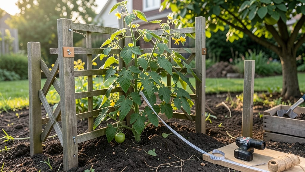 How to Build a Tomato Trellis Out of Wood: Sturdy DIY Frame for Heavy Harvests