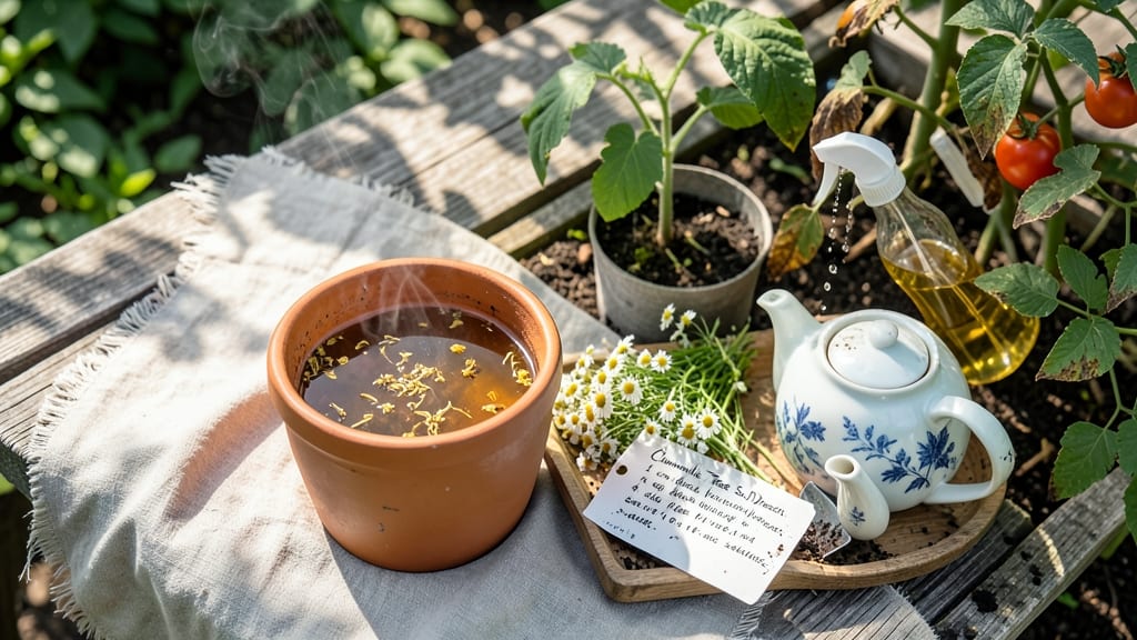 Chamomile Tea Soil Treatment
