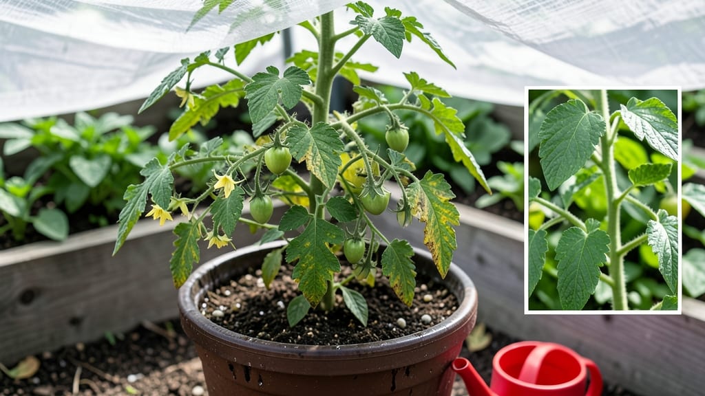 Yellowing Leaves on Tomato Plants in Pots: Overwatering or Drainage Fix in Minutes