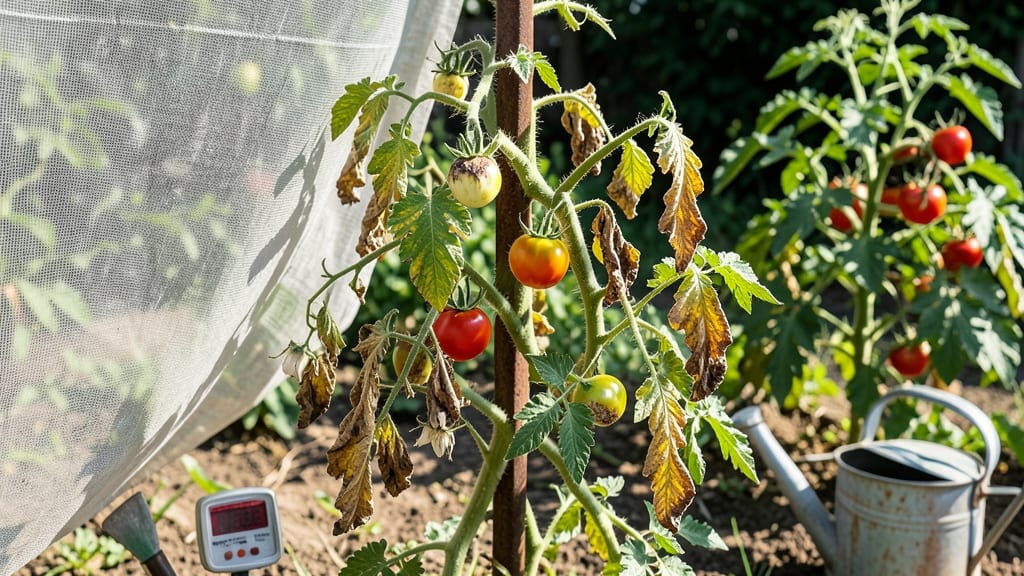 Tomato Plants Too Much Sun: Shade Solutions for Blistered Leaves