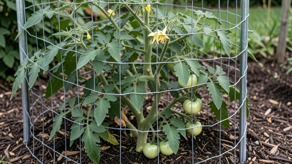 Extra Large Tomato Cage: Sturdy Support for Towering Vines Without Crowding