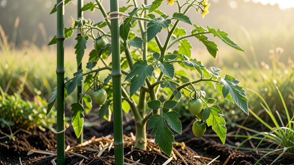 Green Tomato Stakes: Sturdy Stems That Support Heavy Harvests Without Snapping
