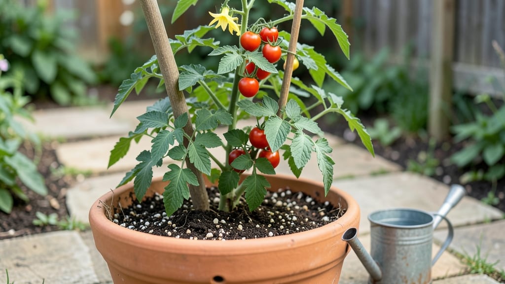 How to Care for a Potted Tomato Plant: Thriving Vines and Bursting Red Fruit