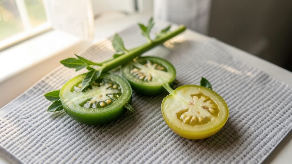 Choosing Healthy Tomato Slices for Transplanting