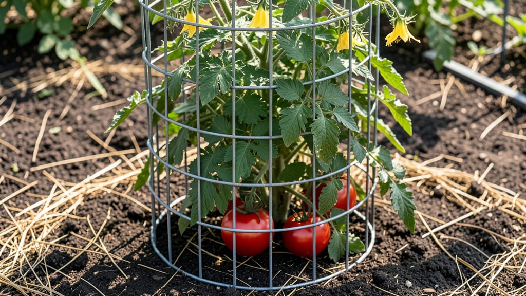 Tomato Cages 42: Stabilize 8-Foot Stalks With Minimal Materials