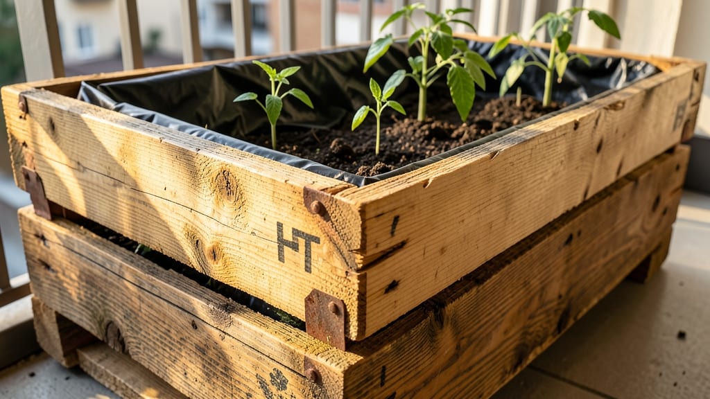 Pallet Wood Tomato Planter Box