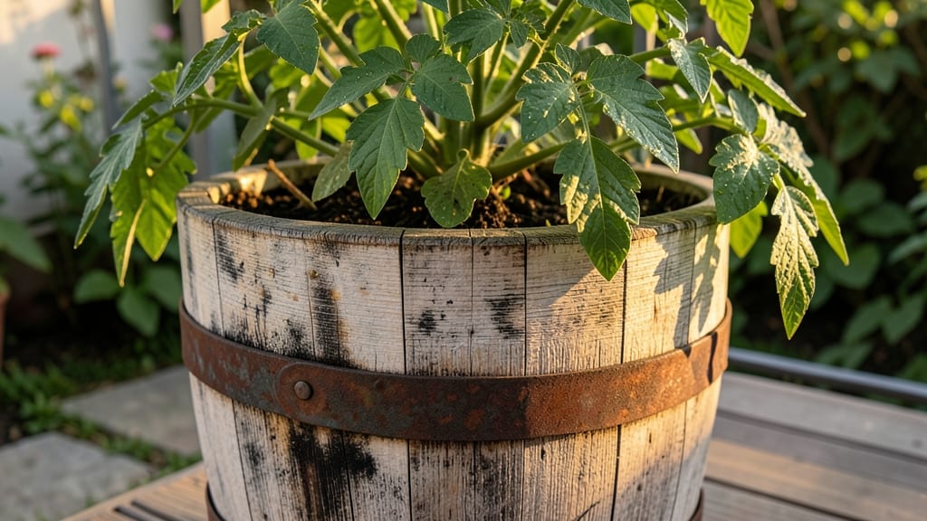 Barrel Tomato Planter with Spout