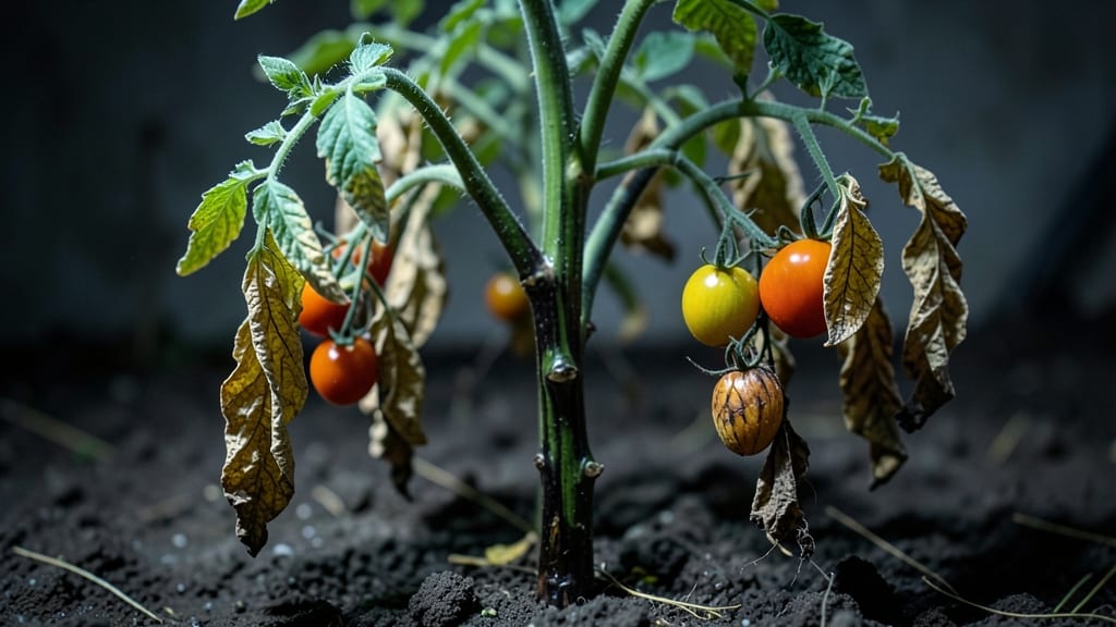 Wilted Tomato Plant Leaves