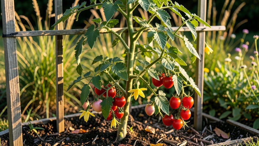 Climbing Tomato Plants: Trellis Training for Bountiful Harvests Without Snapping