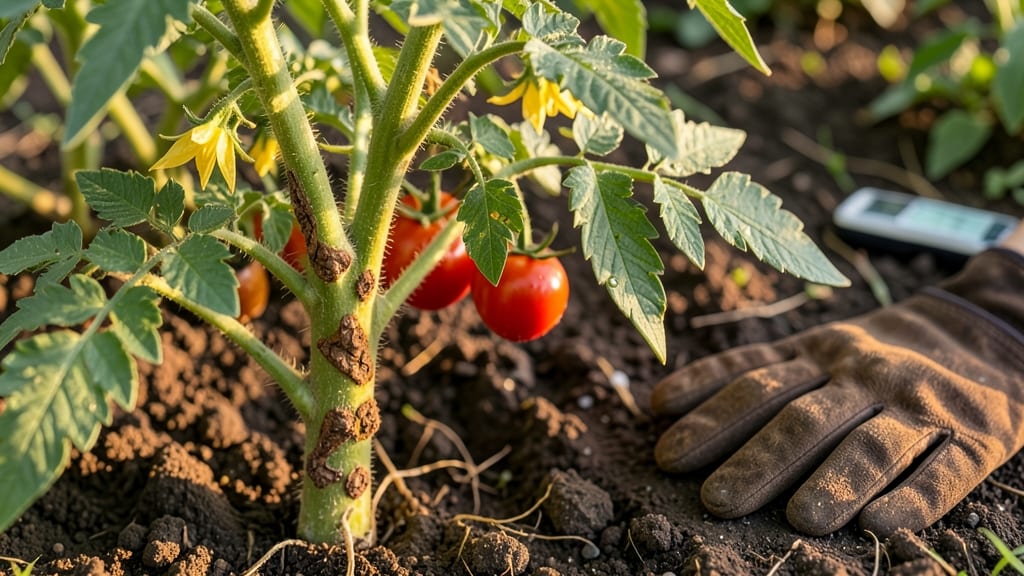 Brown Spots on Tomato Stems: Fungal Blight Fix in 3 Simple Steps